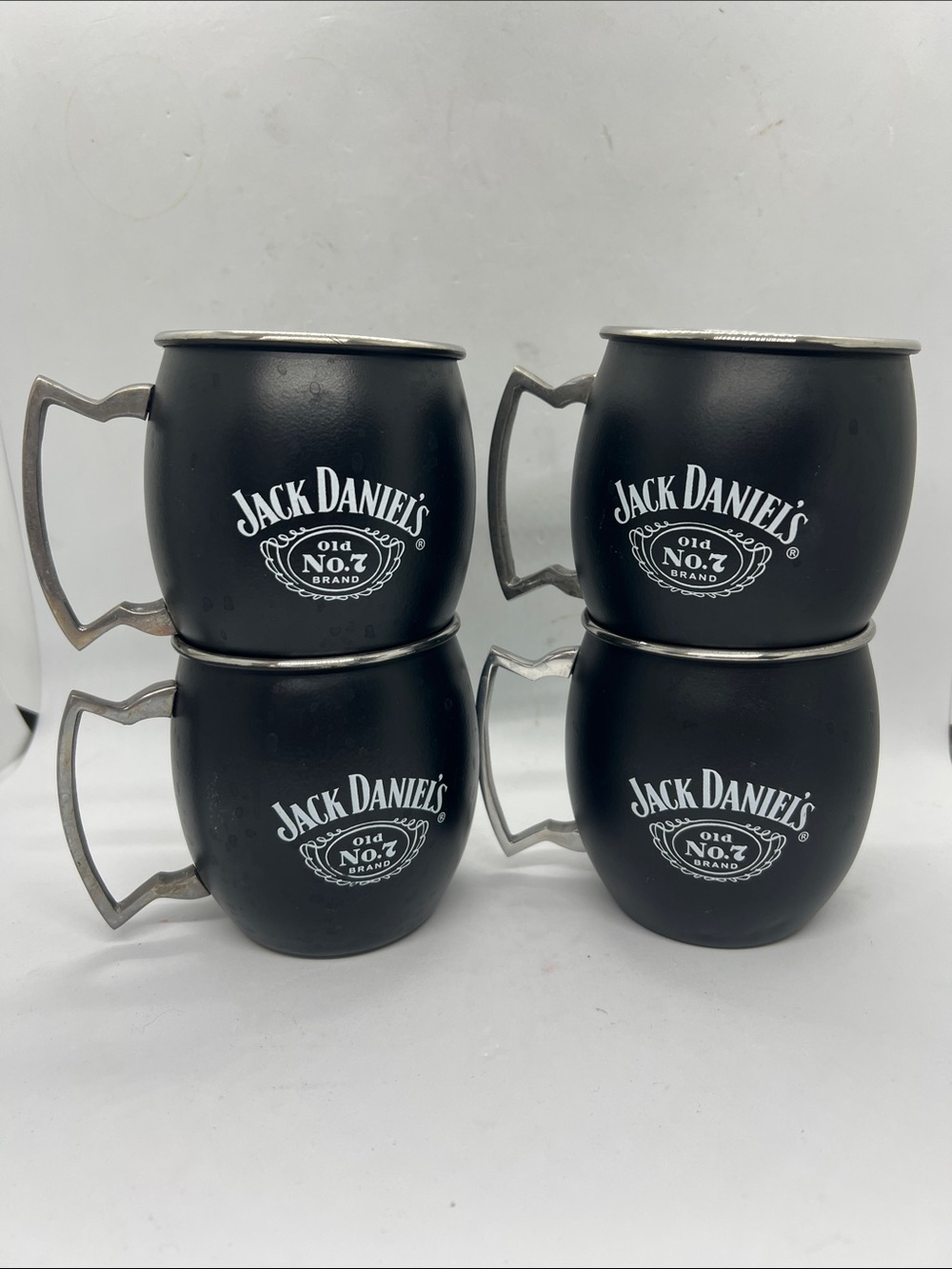 Jack Daniel’s Tennessee Logo Cocktail Mules Set of 4 Preowned